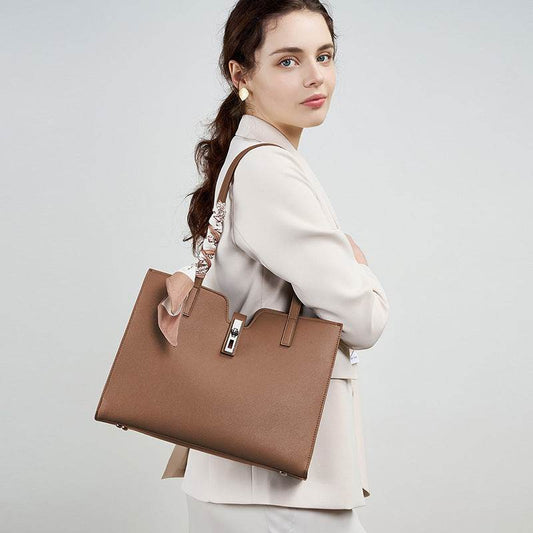 Buycenter Summer Cowhide Tote - Casual Commuter Bag for Women - Buy Center
