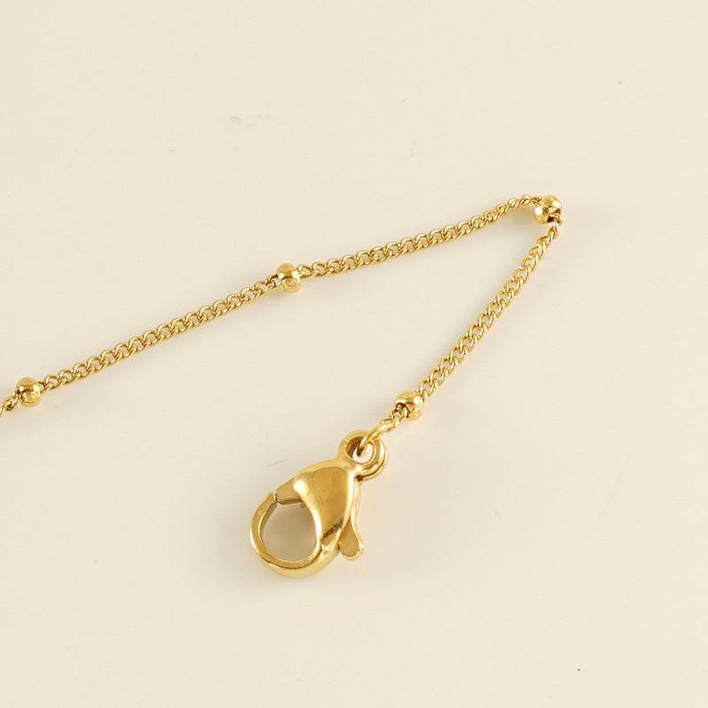 Elegant Stainless Steel Bead Anklet - Geometric Design for Women - Buy Center