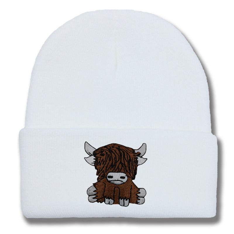 Cartoon Long Hair Yak Knitted Hat - Stylish and Warm Winter Fashion - Buy Center