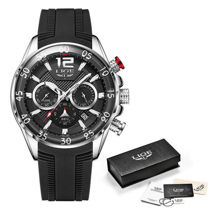 Quartz Men's Waterproof Sports Watch - Multi-Function, Stylish Colors - Buy Center