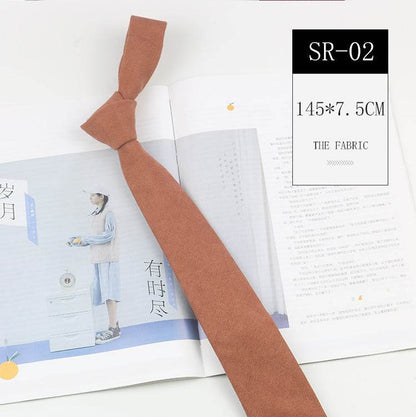 Korean Style Unisex Suede Bow Tie - Trendy Casual Accessory 2025 - Buy Center
