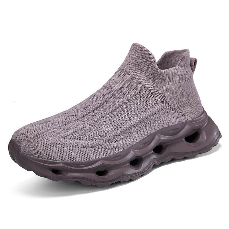 Plus Size Flyknit Sports Shoes - Stylish Breathable Comfort for Everyday Wear - Buy Center