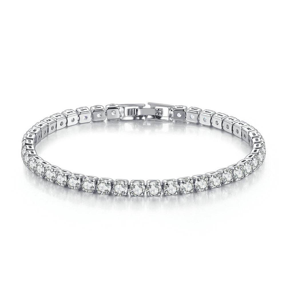 Round Full Diamond Tennis Chain - Premium Hip Hop Ear Accessories 2025 - Buy Center