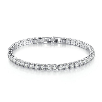 Round Full Diamond Tennis Chain - Premium Hip Hop Ear Accessories 2025 - Buy Center
