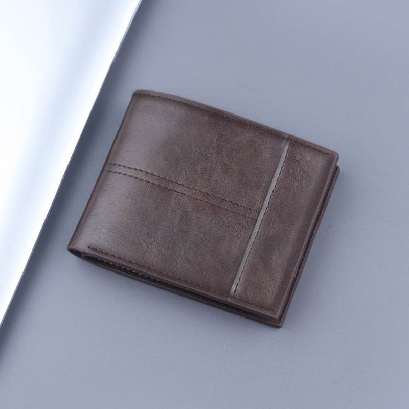 Stylish Men's Short Clip Coin Purse - Elegant Wallet for Daily Use - Buy Center