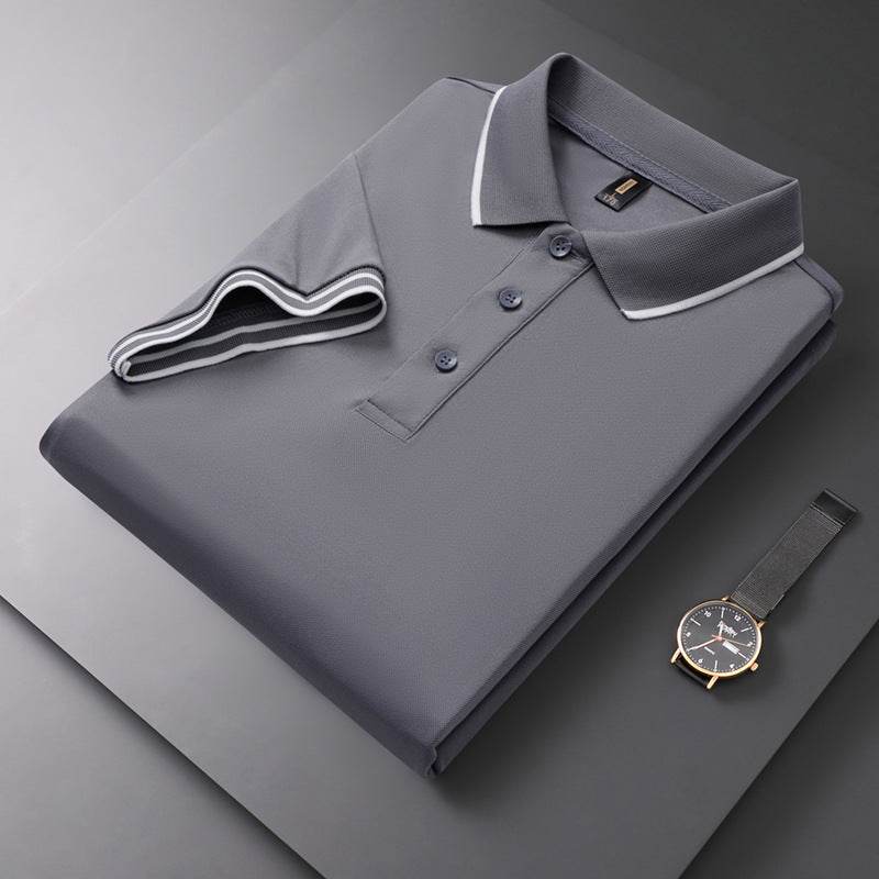 Men's Solid Polo Shirt - Short Sleeve Cotton T-Shirt in Vibrant Colors - Buy Center