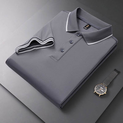 Men's Solid Polo Shirt - Short Sleeve Cotton T-Shirt in Vibrant Colors - Buy Center