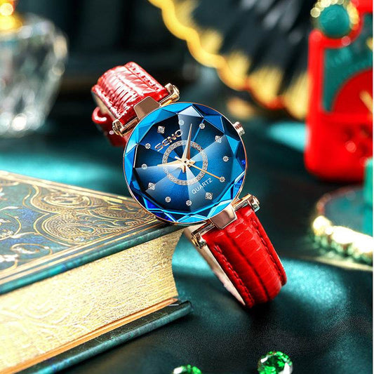 Waterproof Polygonal Women's Watch - Stylish Stainless Steel Strap & Quartz - Buy Center