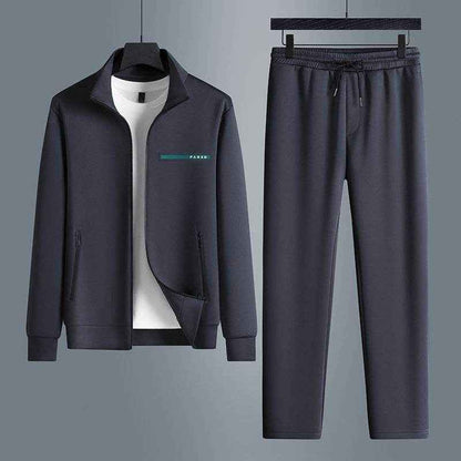 High-End Men's Casual Sports Suit - Stylish Long Sleeves & Premium Fit