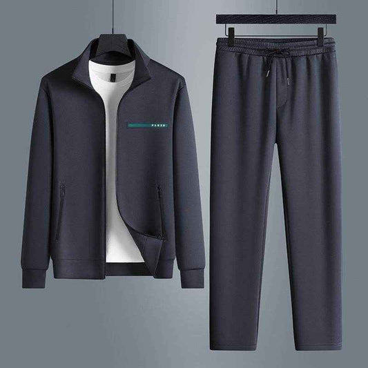 High-End Men's Casual Sports Suit - Stylish Long Sleeves & Premium Fit