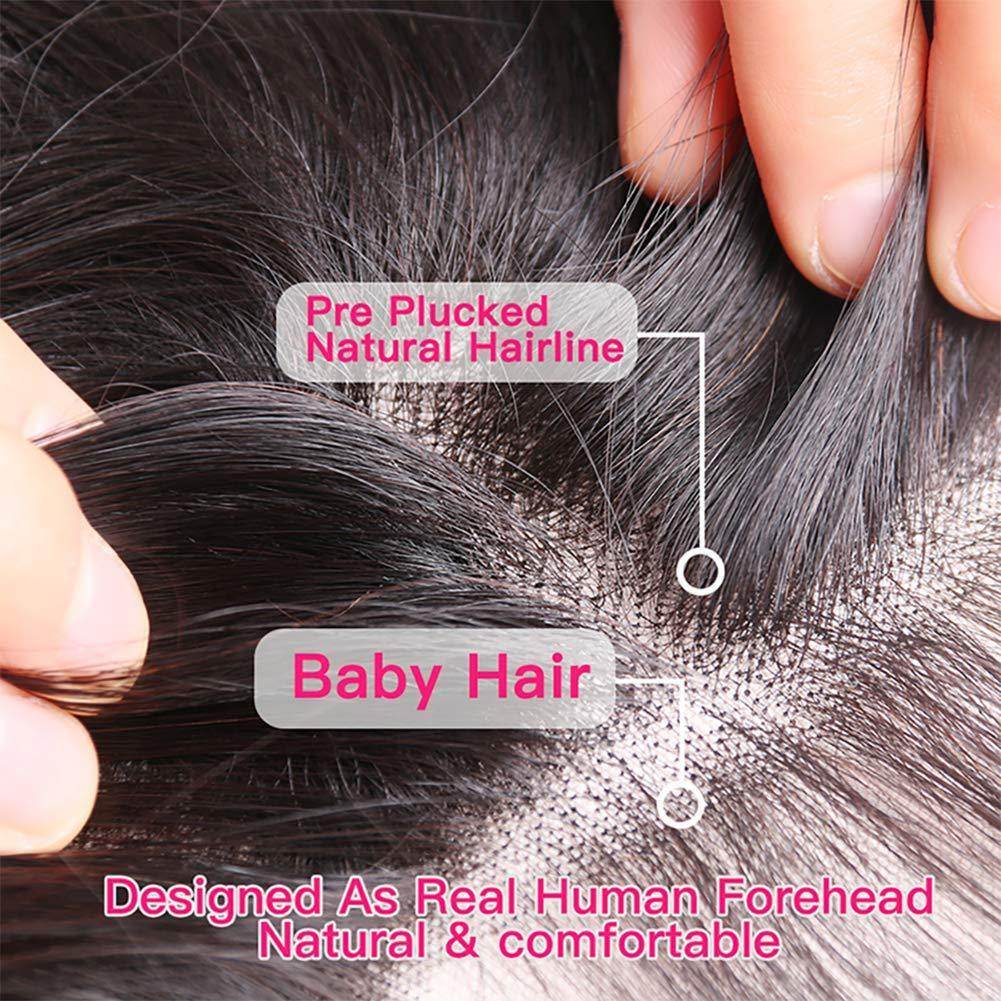 Natural Black Real Hair Lace Wig - Soft, Medium Length, Versatile Styles - Buy Center