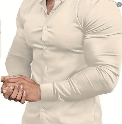 Men's Non-Ironing Casual Shirt - Anti-Wrinkle, Four-Sided Stretch Fabric - Buy Center