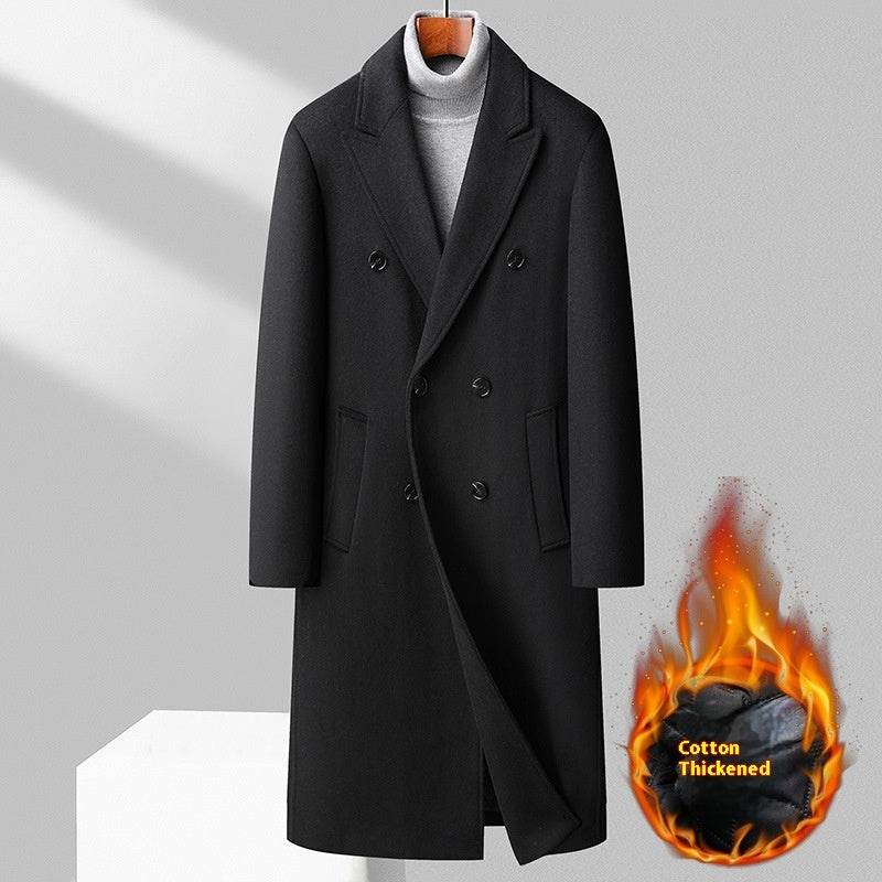 Elegant Double Breasted Wool Coat - Warm Stylish Winter Fashion 2025 - Buy Center