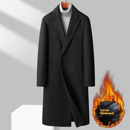Elegant Double Breasted Wool Coat - Warm Stylish Winter Fashion 2025 - Buy Center