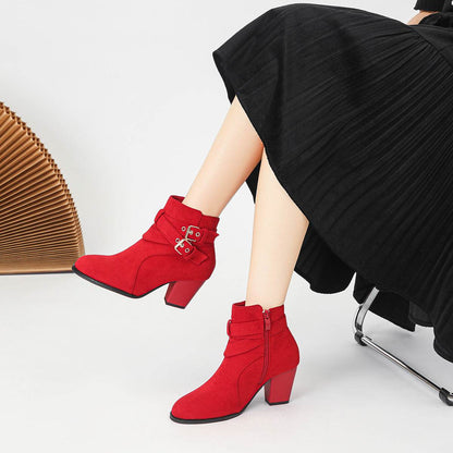 Stylish Women's Suede Ankle Boots - Comfortable & Elegant Fashion 2025 - Buy Center