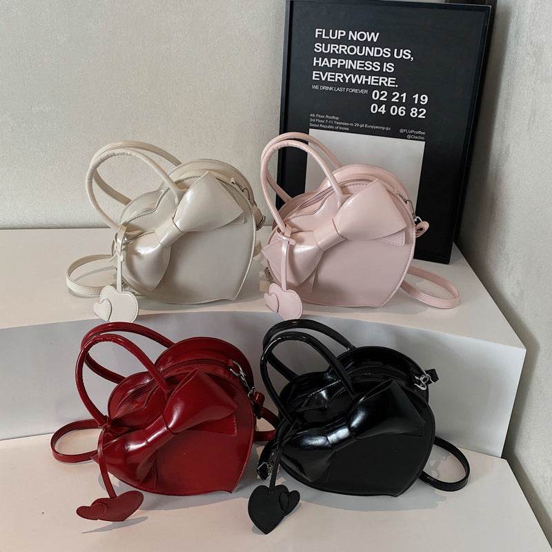 Buycenter Bow Heart Crossbody Bag - Fashionable Portable Messenger Bag - Buy Center