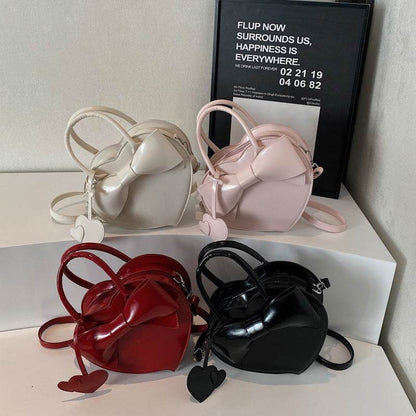 Buycenter Bow Heart Crossbody Bag - Fashionable Portable Messenger Bag - Buy Center