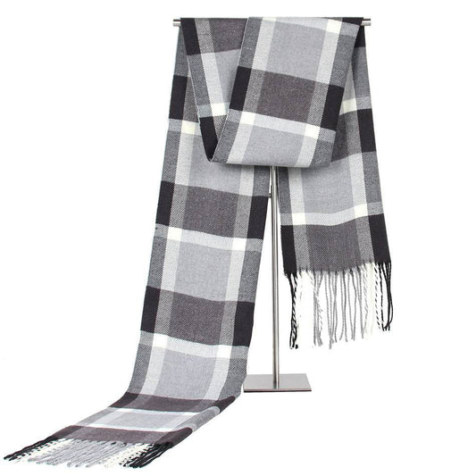 Men's Casual Plaid Scarf - Stylish Artificial Cashmere for Winter Warmth - Buy Center
