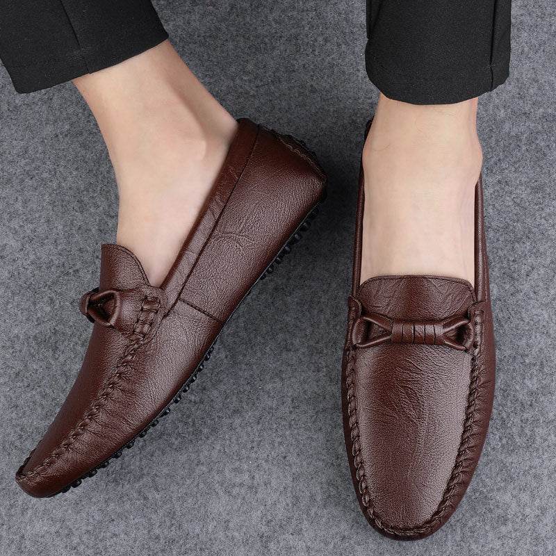 British One-Pedal Men's Casual Shoes - Premium Leather & Durable Comfort - Buy Center