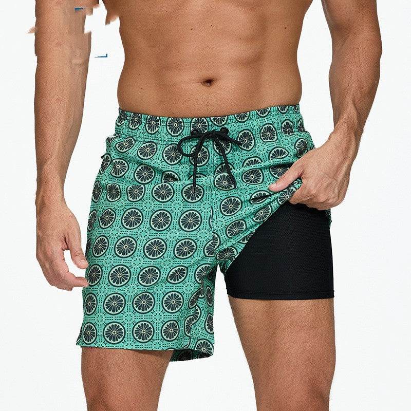 Men's Quick-Drying Beach Pants - Stylish Double-Layer Swim Trunks 2025 - Buy Center