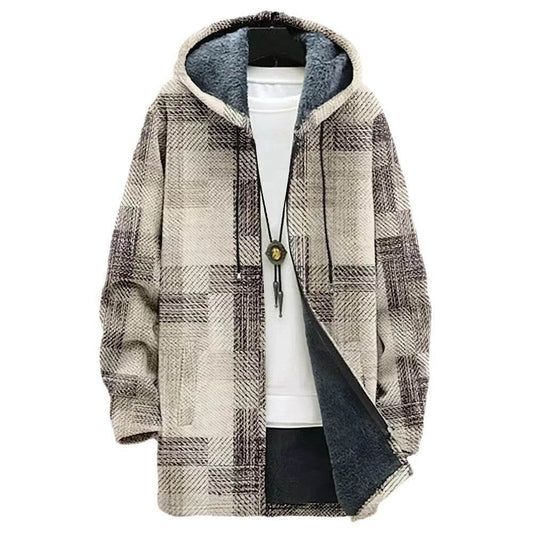 Stylish Digital Printed Men's Trench Coat - Trendy Mid-Length Cardigan - Buy Center