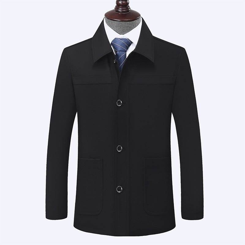 Plus Size Men's Jacket - Turn-Down Collar Coat for Modern Style 2025 - Buy Center