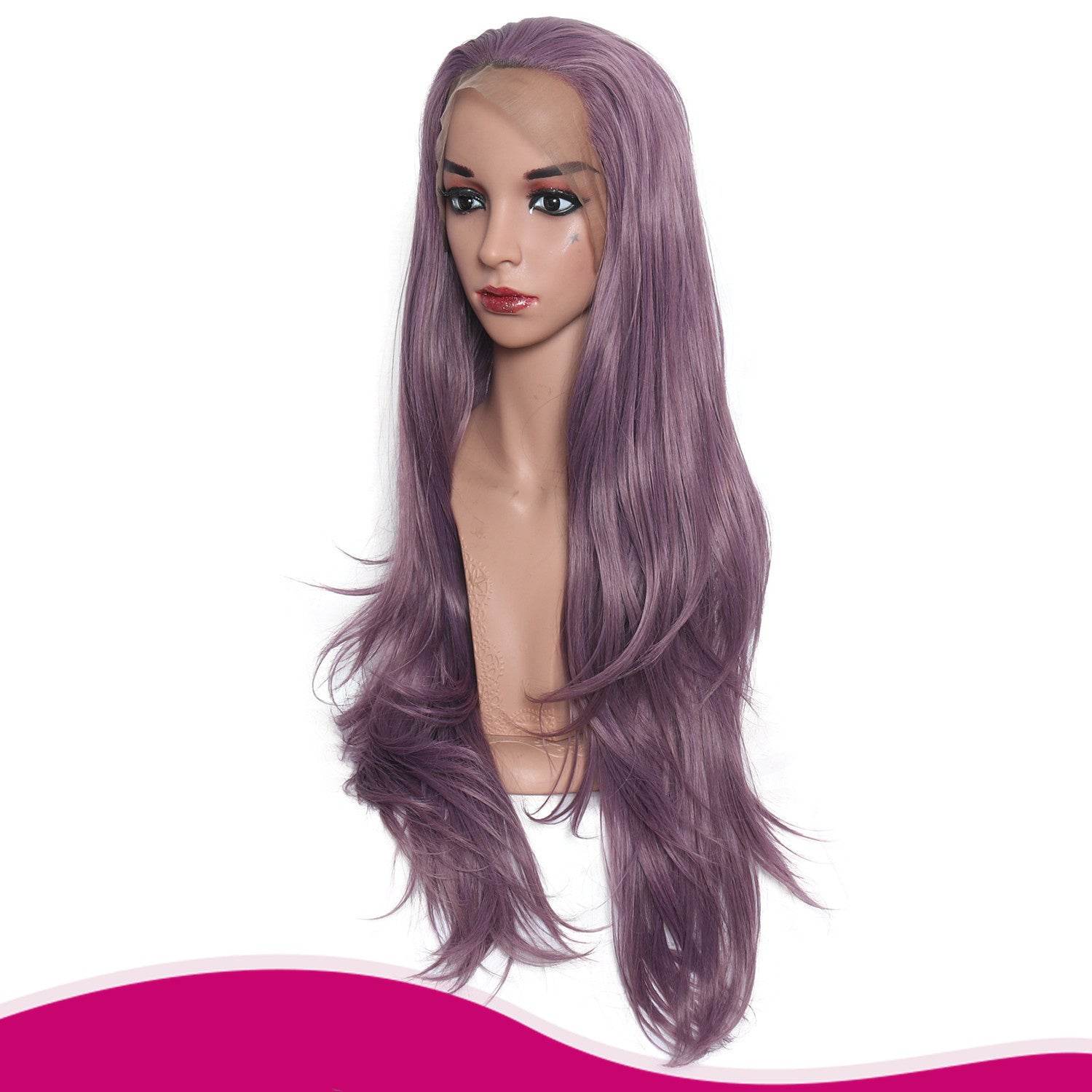 Stunning 28-Inch Purple Curly Wig - Lightweight & Versatile Style 2025 - Buy Center