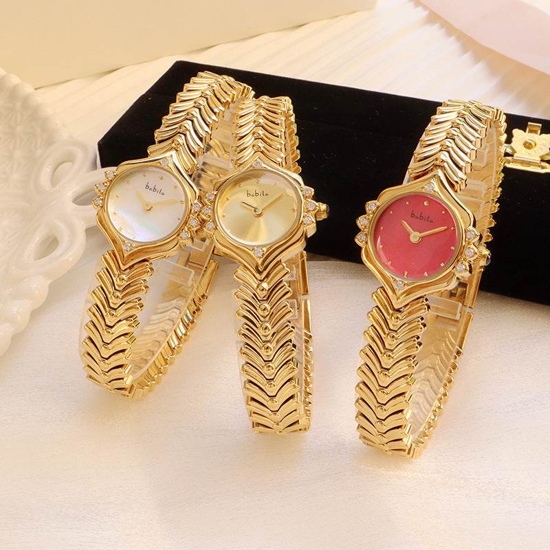 Bamboo Chain Women's Quartz Watch - Elegant Waterproof Gift Accessory - Buy Center