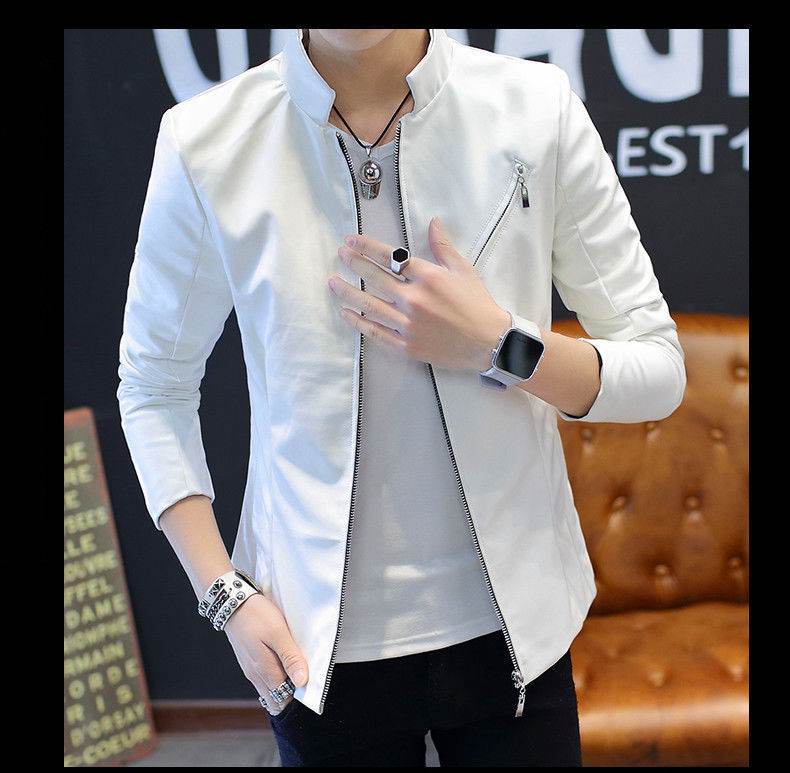 Trendy Youth Genuine Leather Jacket - Stand Collar, Fleece Option Available - Buy Center