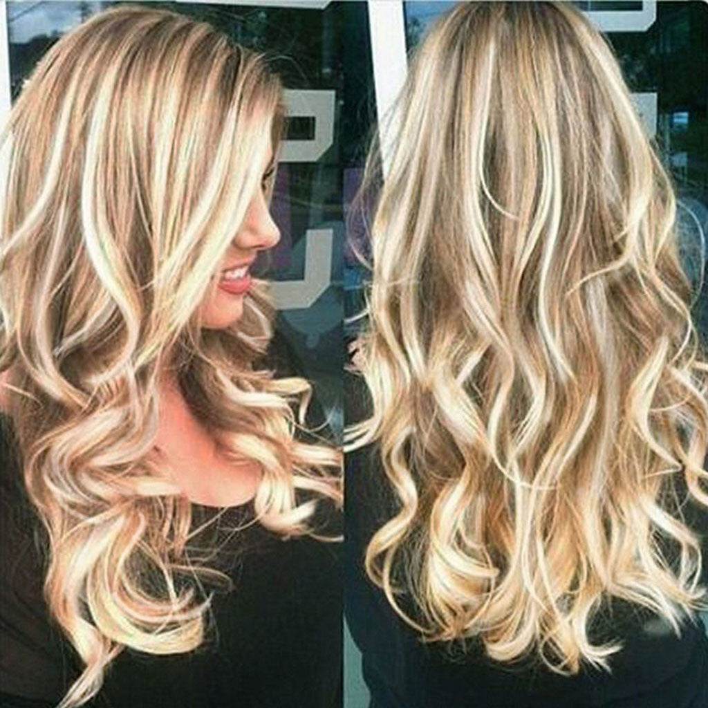 Yellow Jump Gold Long Curly Wig - Stylish Synthetic Hair Piece 2025 - Buy Center
