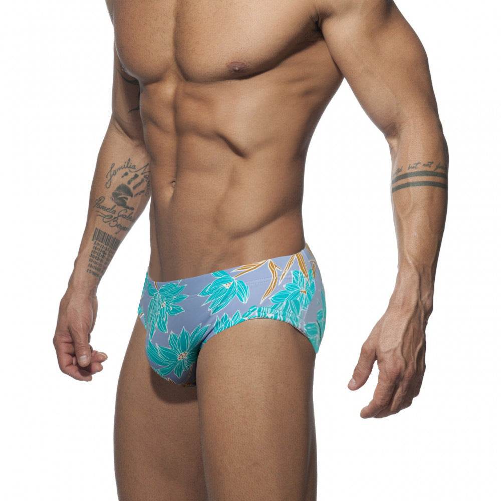 Men's Low-Waisted Swimming Trunks - Stylish Nylon Swimwear for Summer - Buy Center