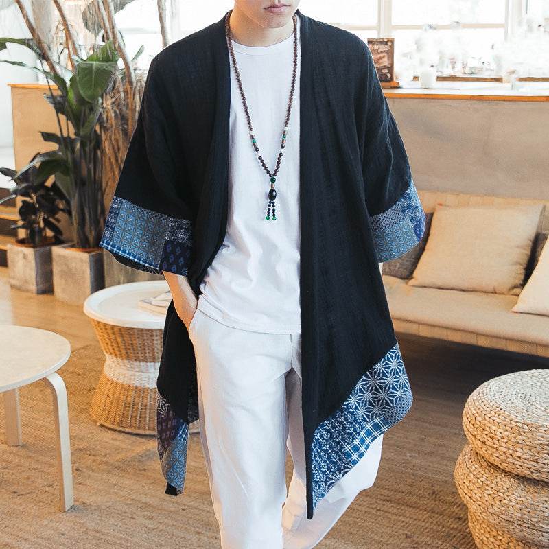 Men's Mid-Length Cotton Linen Jacket - Stylish Fit for Every Occasion - Buy Center