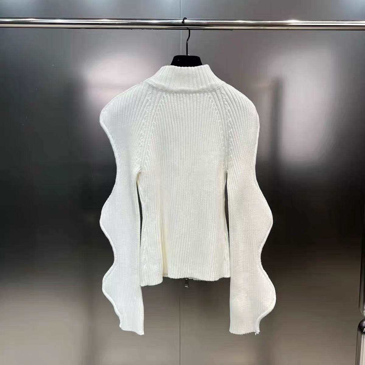 Buycenter Autumn & Winter Stand Collar Zipper Jacket - Long Sleeve Ripple Design - Buy Center