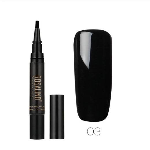 5ml Solid Color Nail Art Pen - Easy Application in 58 Vibrant Shades - Buy Center