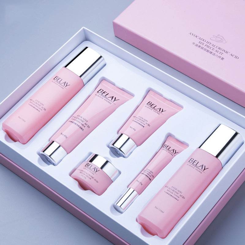 6-Piece Pomegranate Moisturizing Makeup Set - Ultimate Facial Care Kit - Buy Center