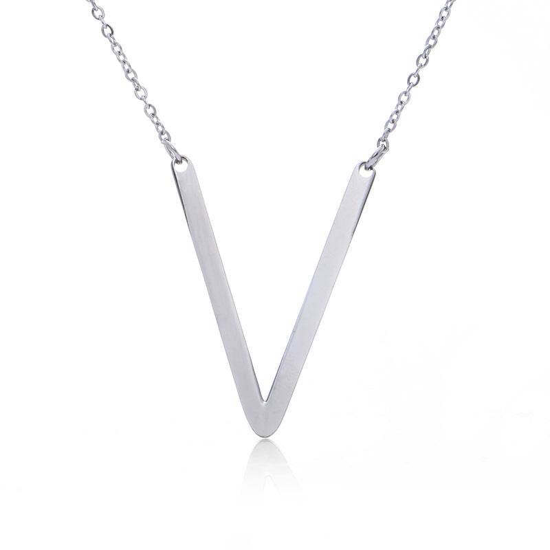 Fabulous Rose Gold Initial Letter Pendant Necklace - Premium K-Gold Design - Buy Center