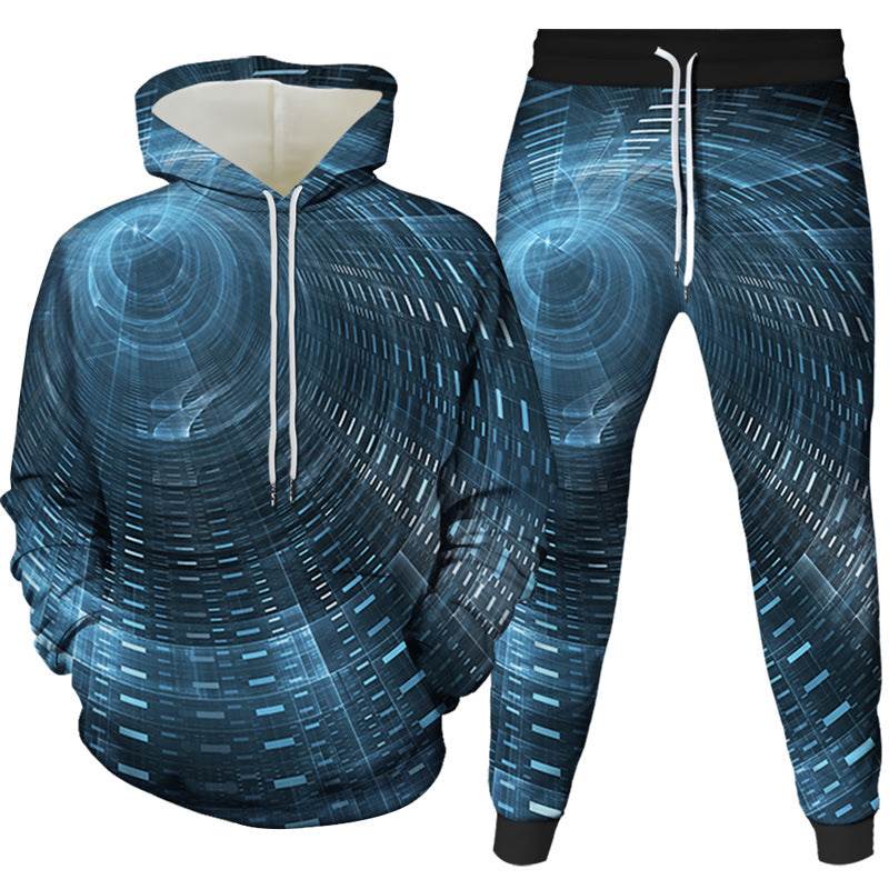 New 3D Printed Loose Two-Piece Sweater Suit - Stylish & Versatile Fashion - Buy Center