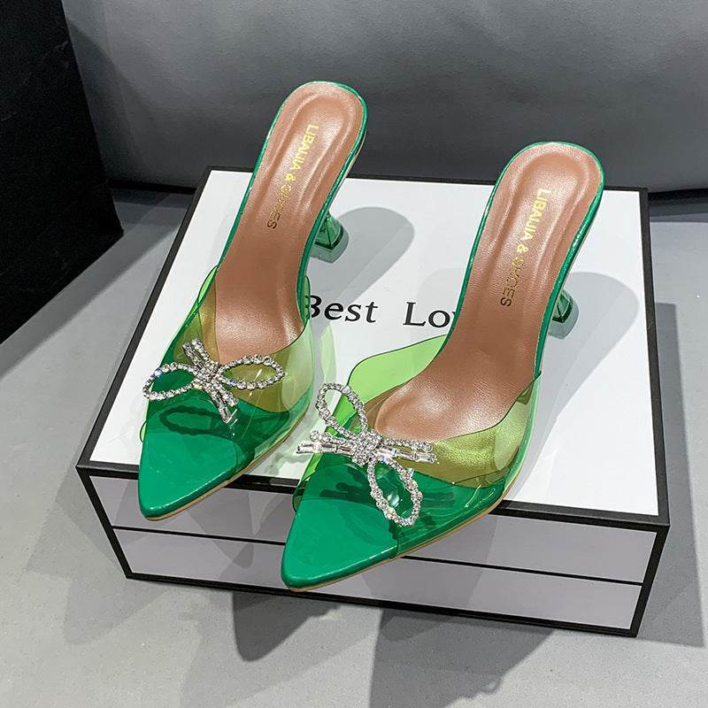 Buycenter Plus Size Red High Heels - Elegant Big Bow Wedding Shoes - Buy Center