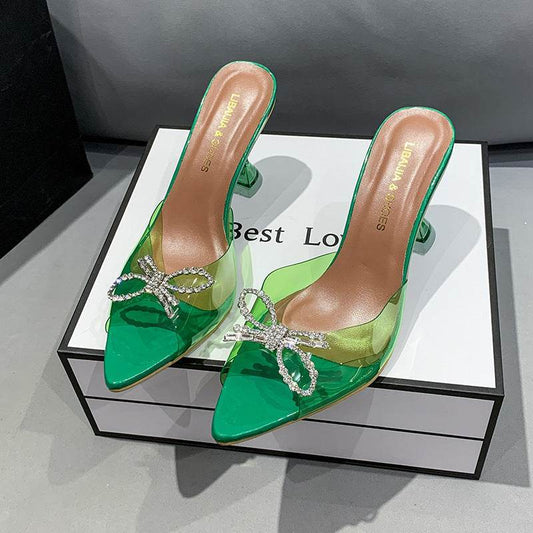Buycenter Plus Size Red High Heels - Elegant Big Bow Wedding Shoes - Buy Center
