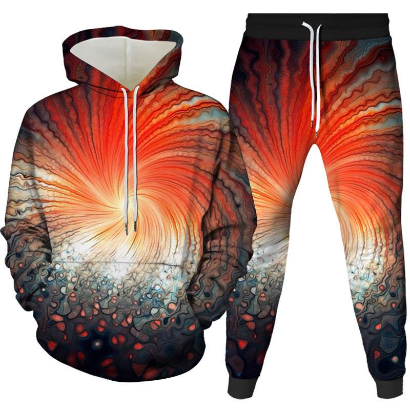 New 3D Printed Loose Two-Piece Sweater Suit - Stylish & Versatile Fashion - Buy Center