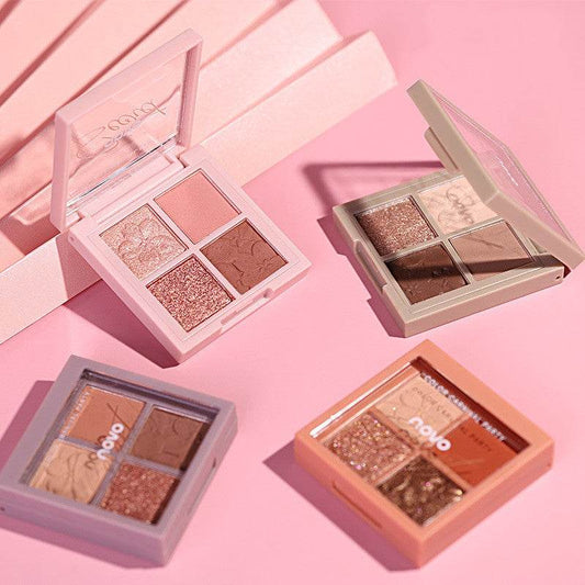 NOVO Eyeshadow Palette - Four Vibrant Colors for Stunning Makeup Looks - Buy Center