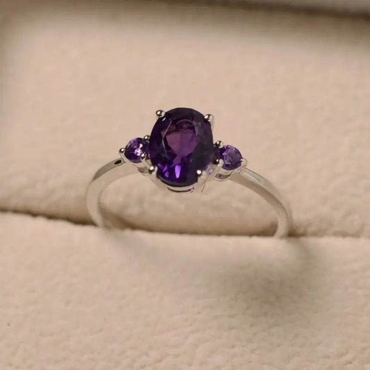 Buycenter European and American Purple Copper Ring - Simple Style - Buy Center