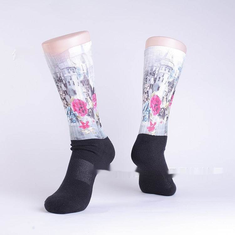High Cotton Stylish Sublimation Transfer Socks - Breathable Comfort & Fit - Buy Center