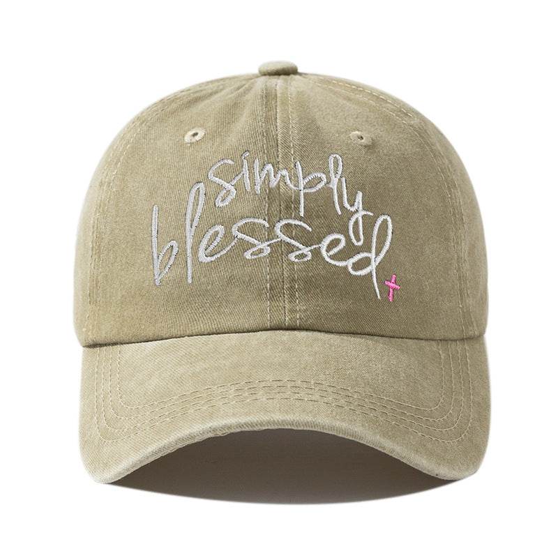 Simply Blessed Wide Brim Cap - Stylish Sunshade Accessory for Women - Buy Center