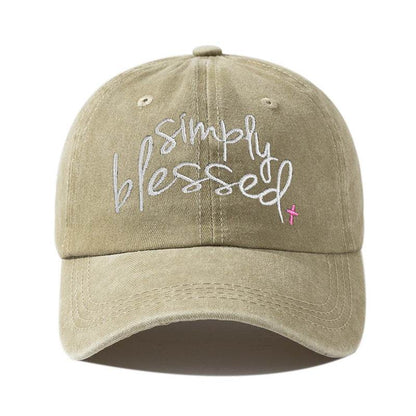 Simply Blessed Wide Brim Cap - Stylish Sunshade Accessory for Women - Buy Center