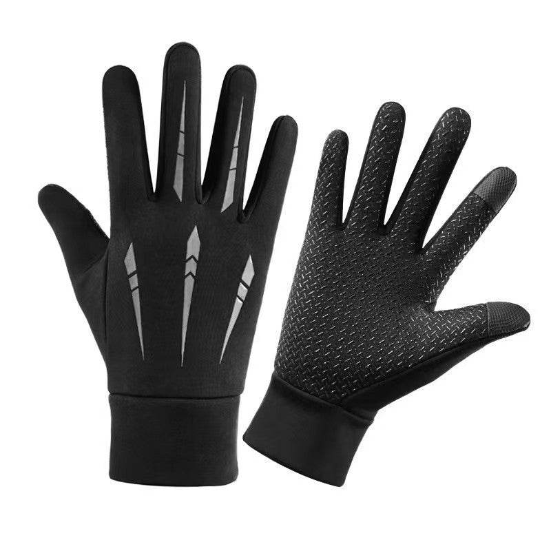 Men's Waterproof Fleece-Lined Gloves - Touch Screen Ready, Full Finger - Buy Center