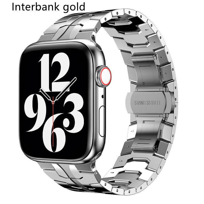 Buycenter Stainless Steel Butterfly Buckle Watch Band - Fits 49mm iWatch - Buy Center