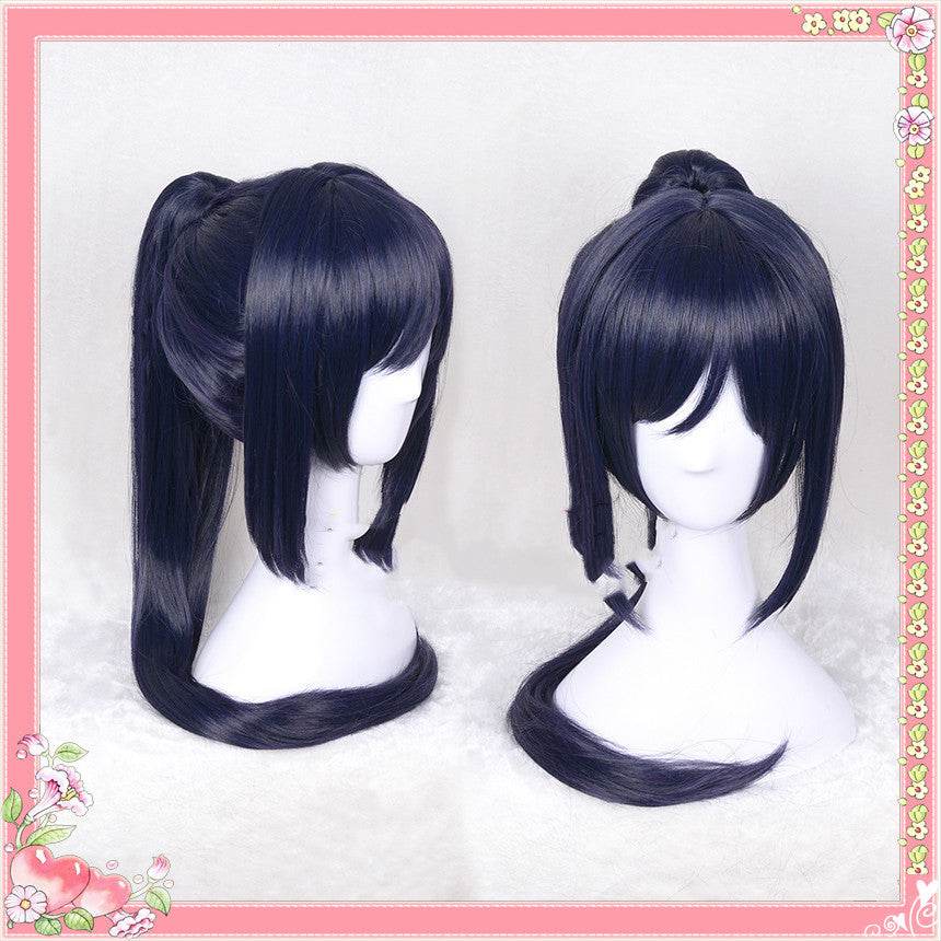 Matsuura Konan Cosplay Wig - Vibrant Blue & Purple Human Hair 2025 - Buy Center