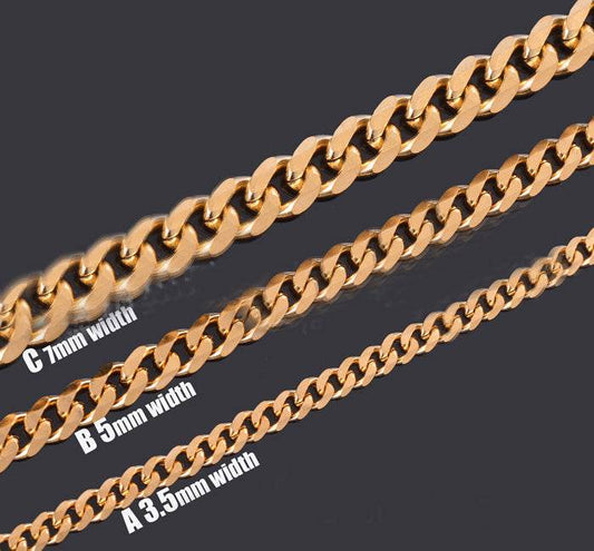 Stainless Steel Six-Sided Keel Chain - Adjustable Modern Men's Jewelry - Buy Center