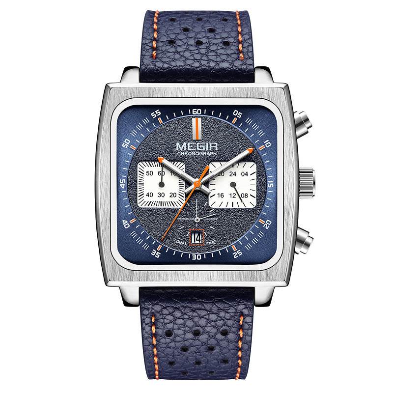 Buycenter Men's Waterproof Luminous Calendar Square Watch - Stylish & Functional - Buy Center
